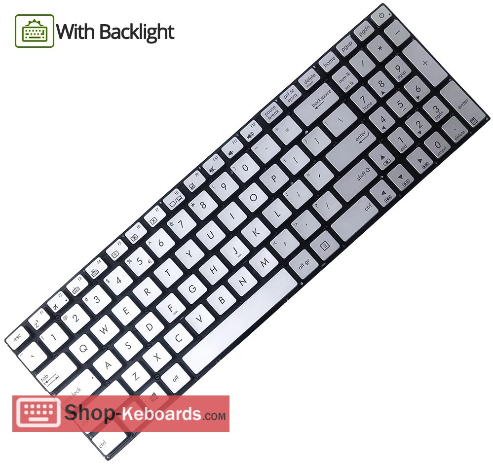 Asus 0KNB0-662ECB00 Keyboard replacement
