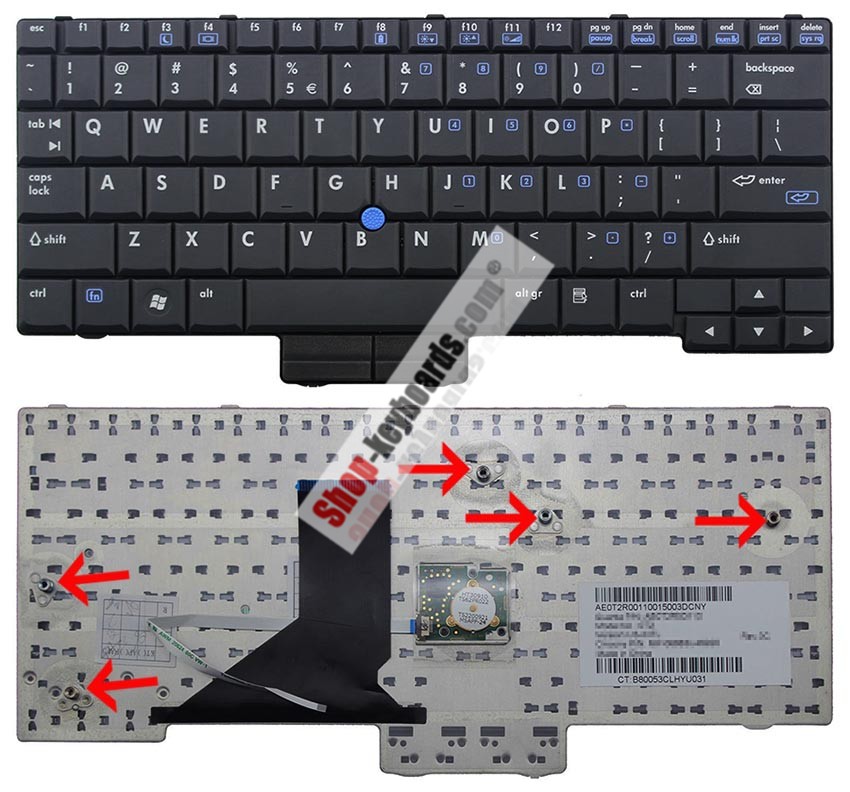 HP AE0T2R00110 Keyboard replacement