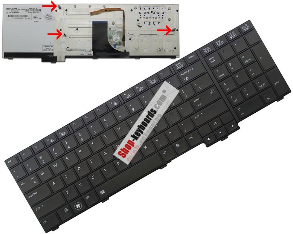 HP 597581-291 Keyboard replacement