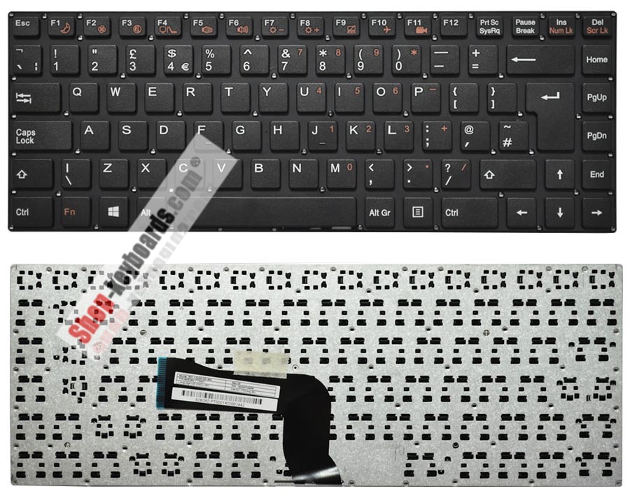 CNY CCE Ultra Thin HT345  Keyboard replacement