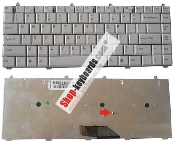Sony VAIO VGN-FS760W Keyboard replacement