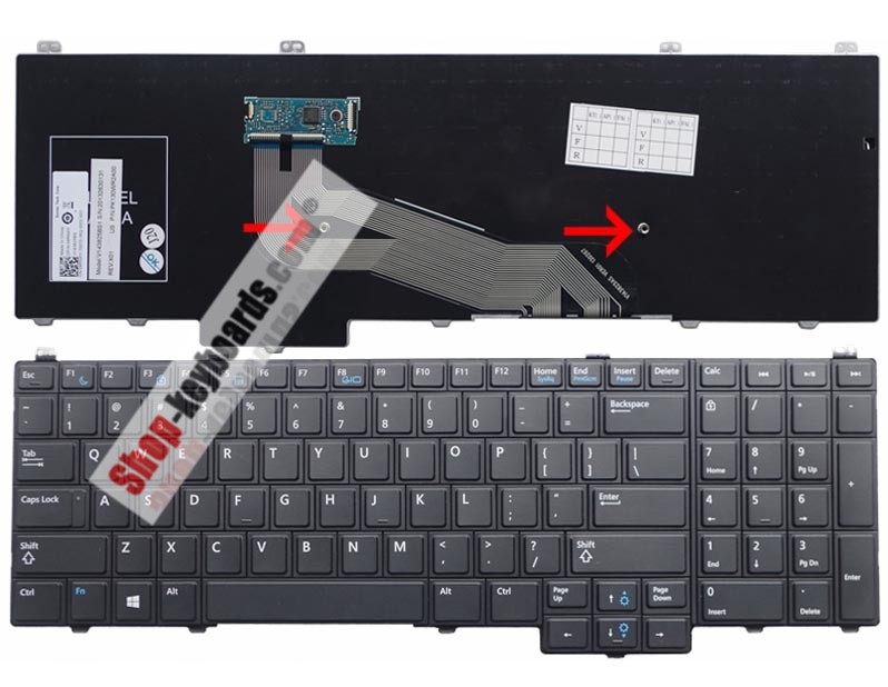 Dell 0KJ1XG Keyboard replacement