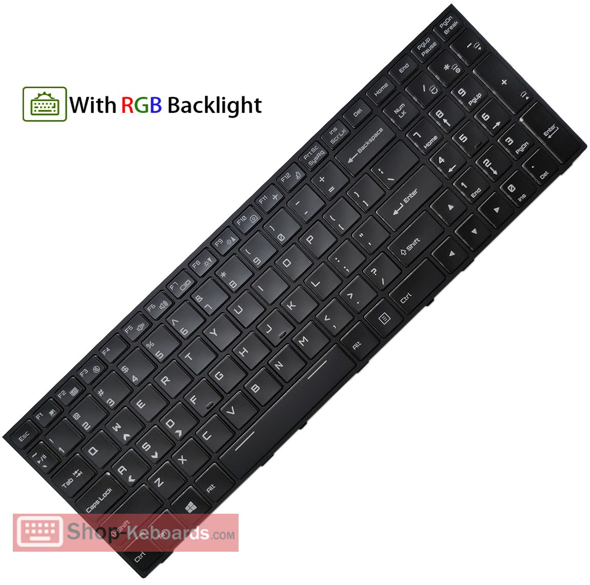 Sager NP8155 Keyboard replacement