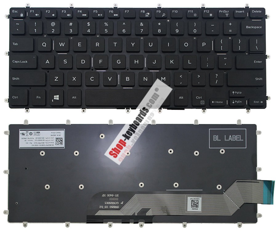 Dell INSPIRON 7573 2-IN-1 Keyboard replacement