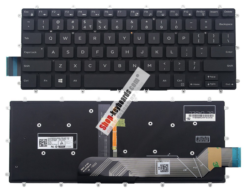 Dell INSPIRON 15 5578 2-IN-1 Keyboard replacement