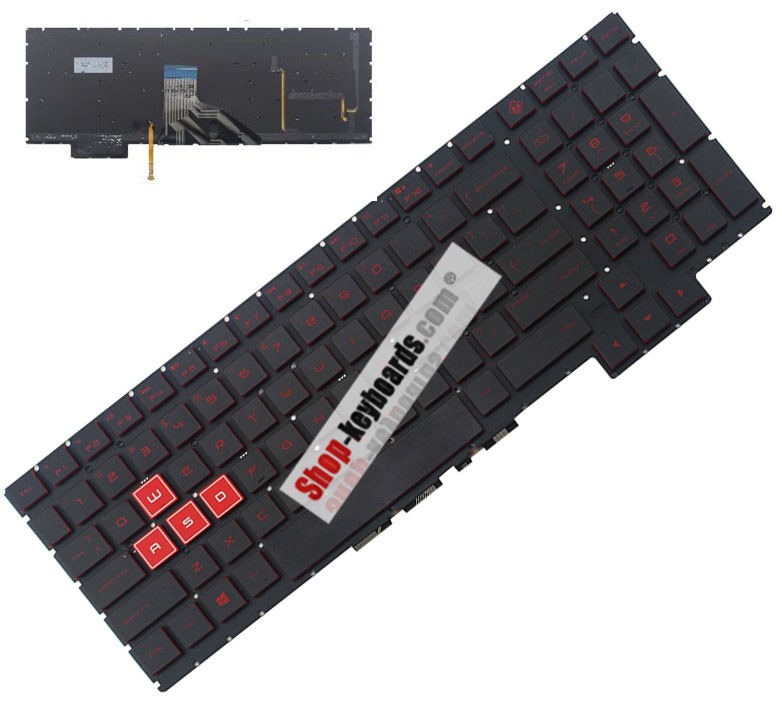 HP OMEN 15-CE028NM  Keyboard replacement