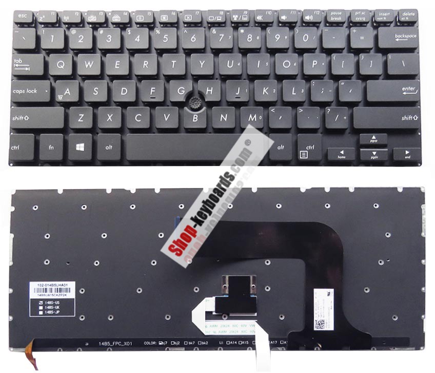 Asus 0KN0-TE1JP12 Keyboard replacement