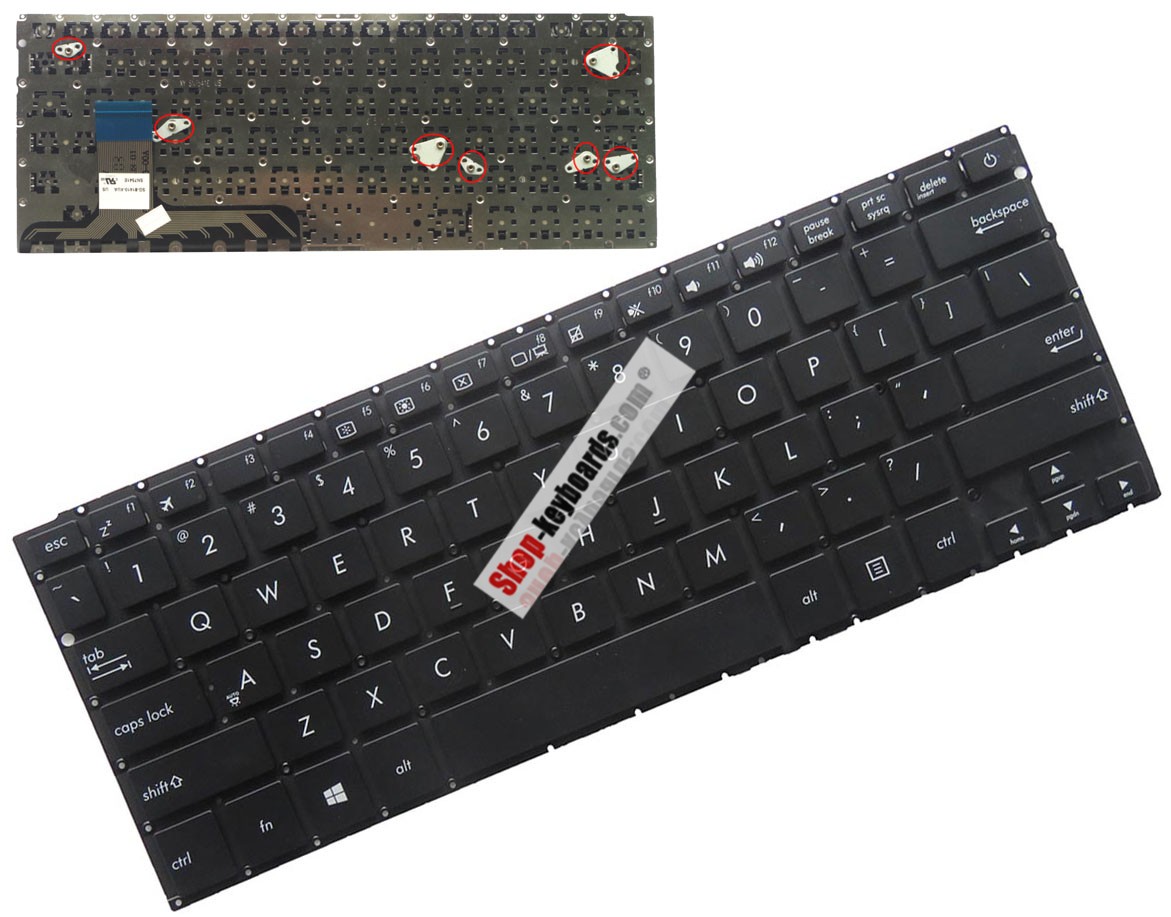 Asus 0KNB0-3126UI00 Keyboard replacement