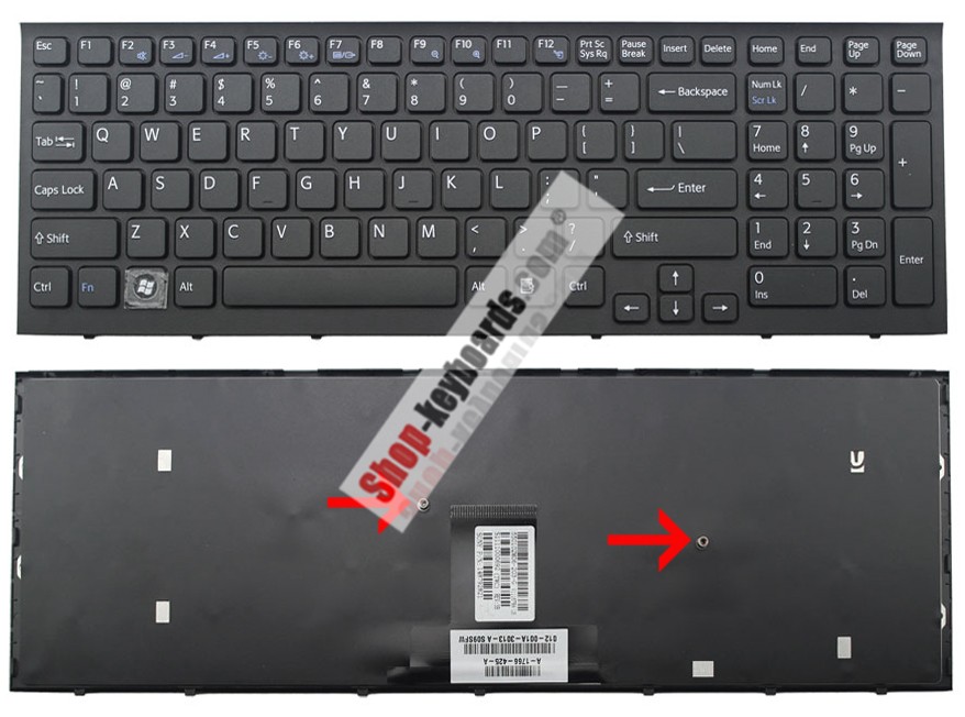 Sony VAIO VPC-EB4M1E  Keyboard replacement