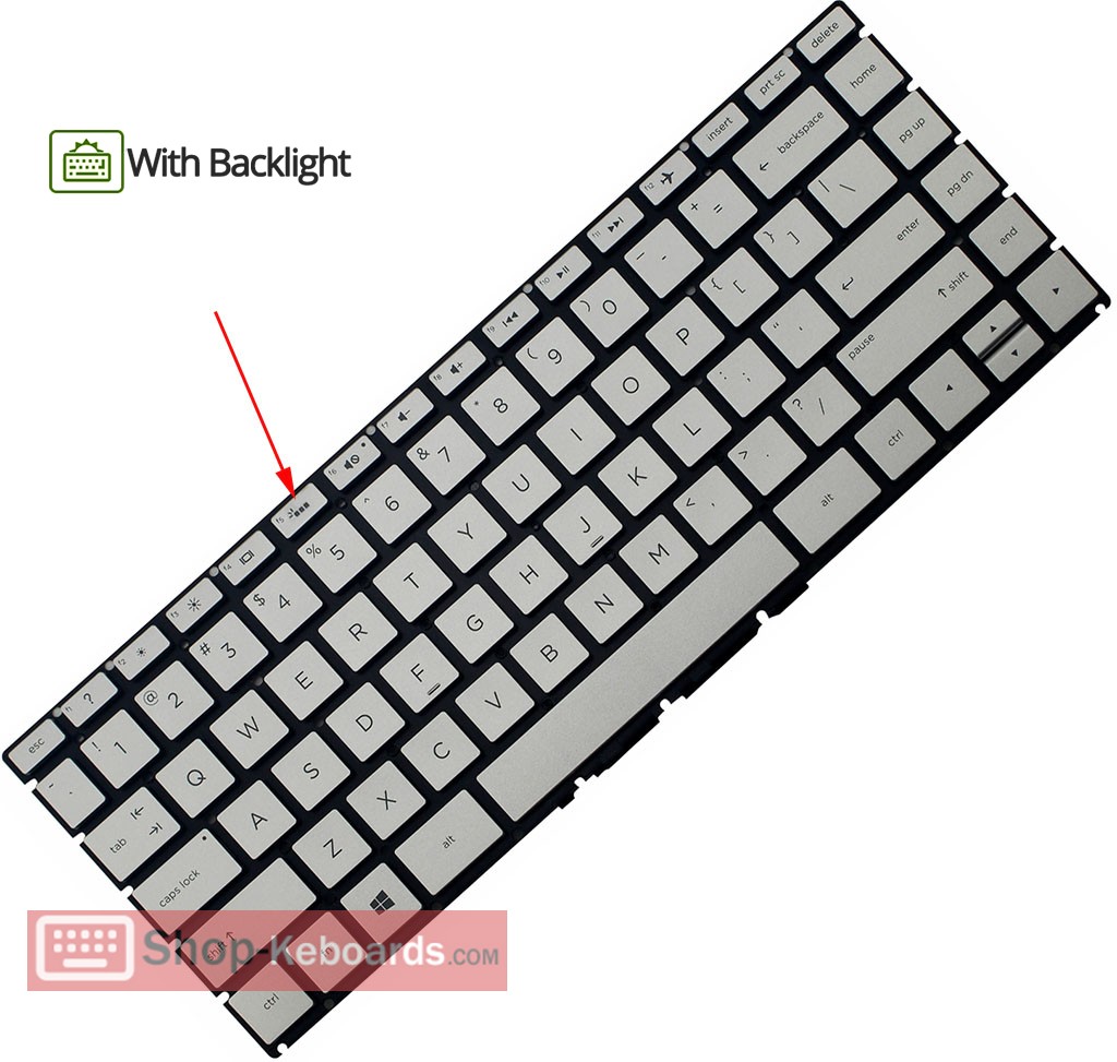 HP 14S-DK1004AX  Keyboard replacement
