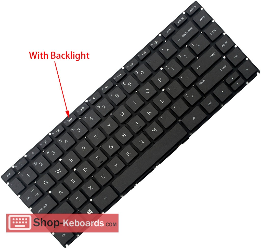 HP 14-DK0004UR  Keyboard replacement