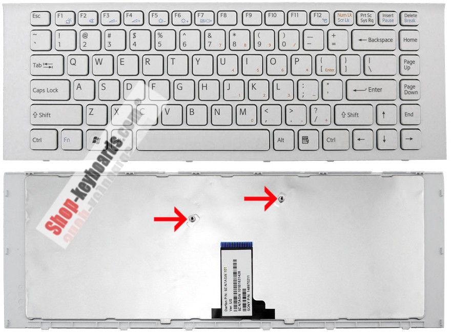 Sony VAIO VPC-EG16EG/W Keyboard replacement