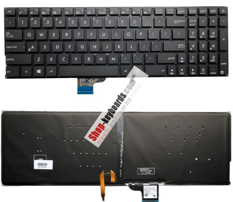 Asus 0KNB0-662QUK00 Keyboard replacement