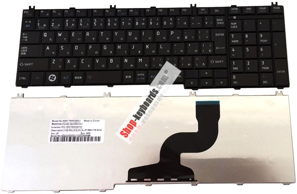 Toshiba 9Z.N4WSM.50J Keyboard replacement