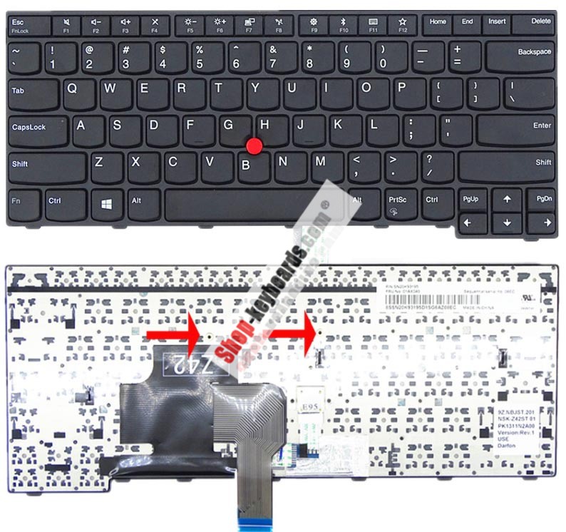 Lenovo 01AX096  Keyboard replacement