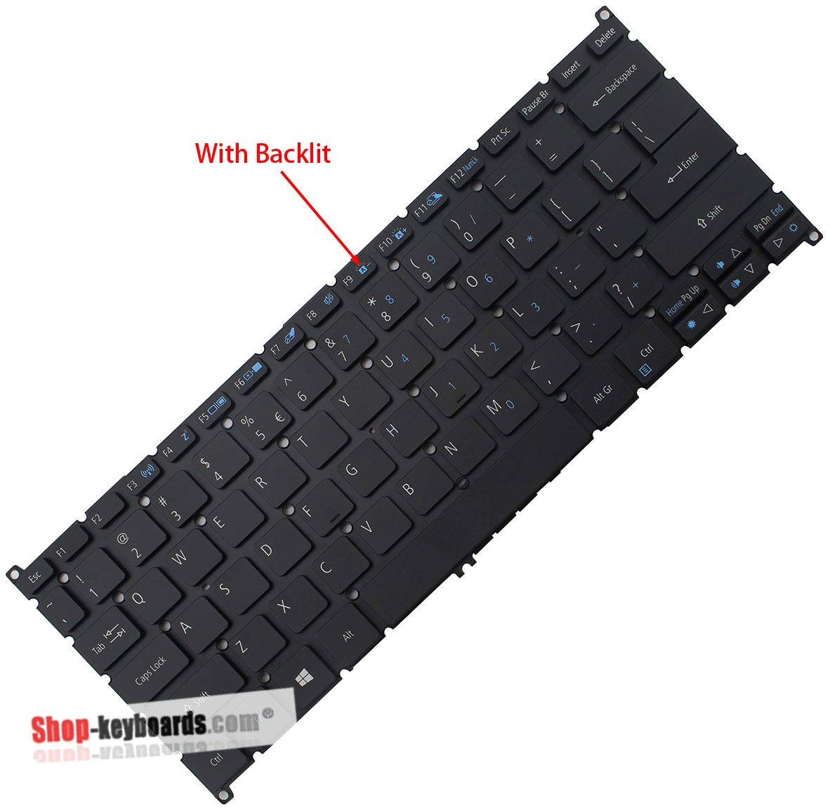 Acer ASPIRE R7-372T-510E Keyboard replacement