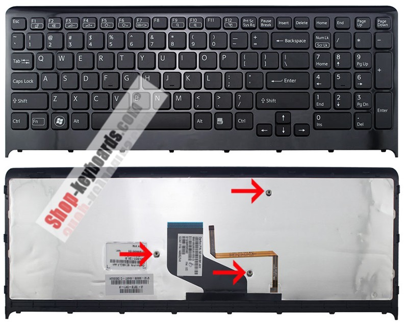 Sony VAIO VPC-F249FJ/BI Keyboard replacement