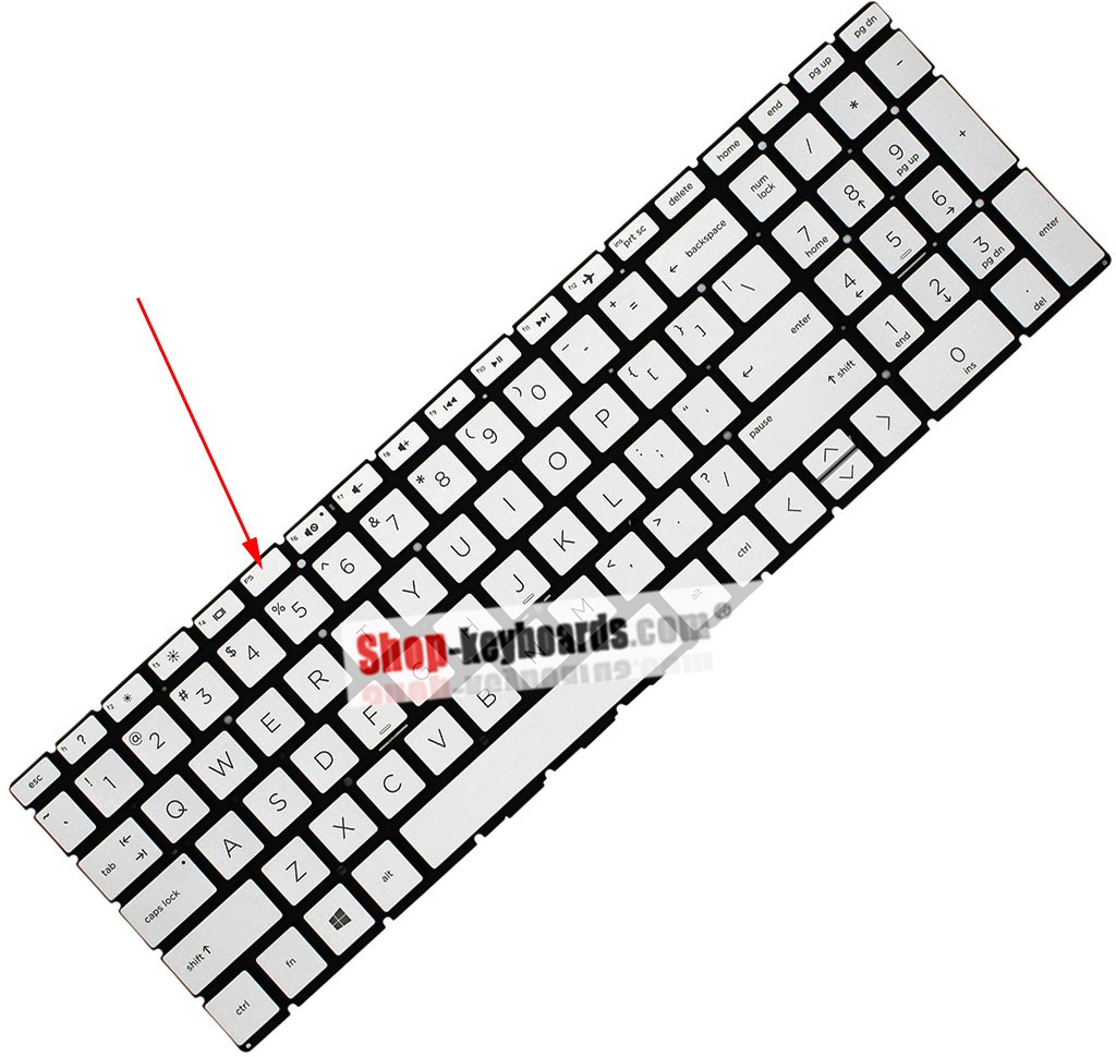 HP ENVY X360 15-CN1016NL  Keyboard replacement