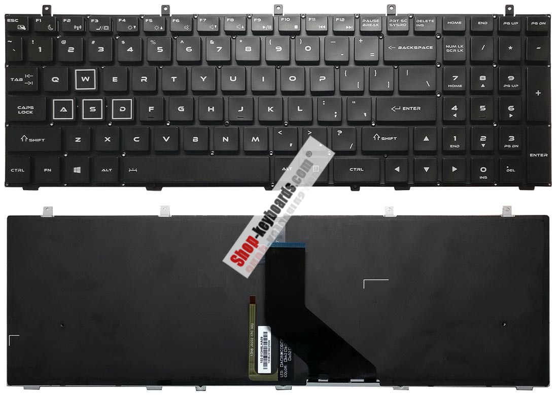 Thunderobot 911-E1D Keyboard replacement