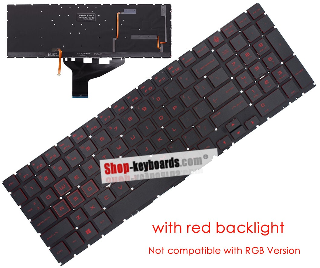 HP OMEN 15-DH0036NL  Keyboard replacement