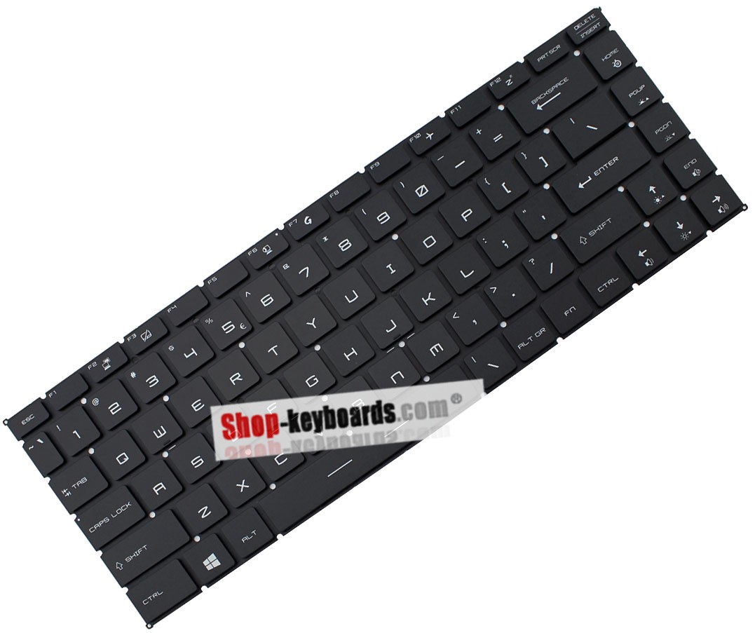 MSI GF65 9SEXR-825XPL THIN  Keyboard replacement