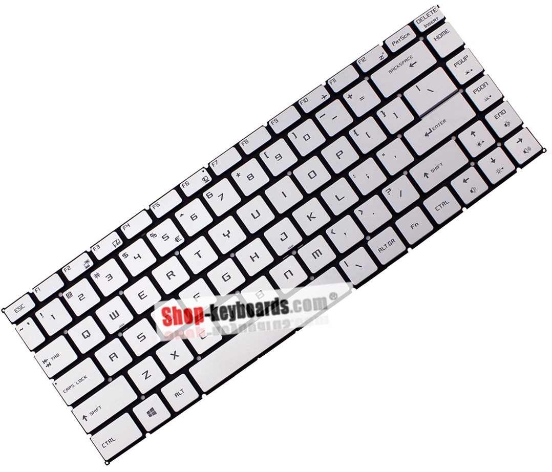 MSI P65 9SF-660NL CREATOR  Keyboard replacement