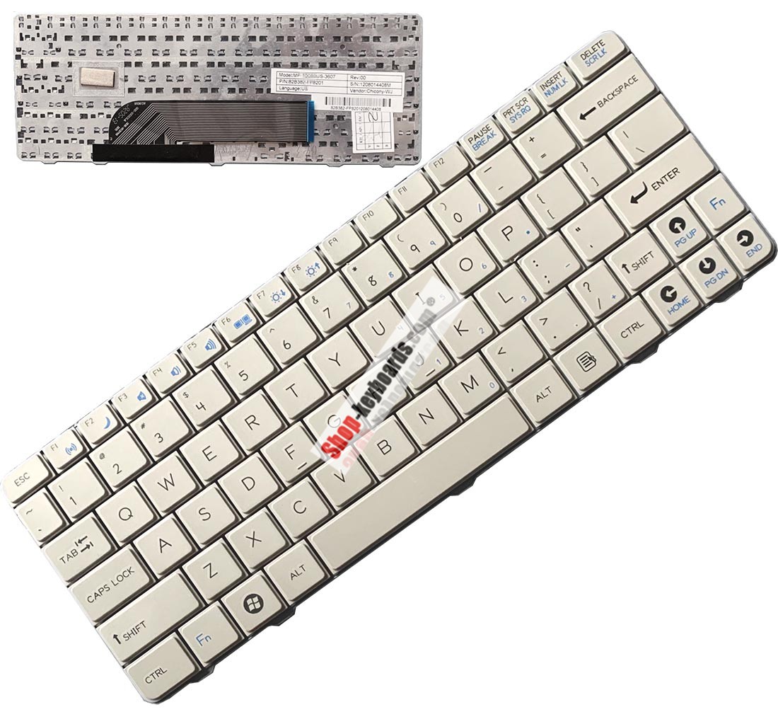 CHICONY MP-10G53A0-3607 Keyboard replacement