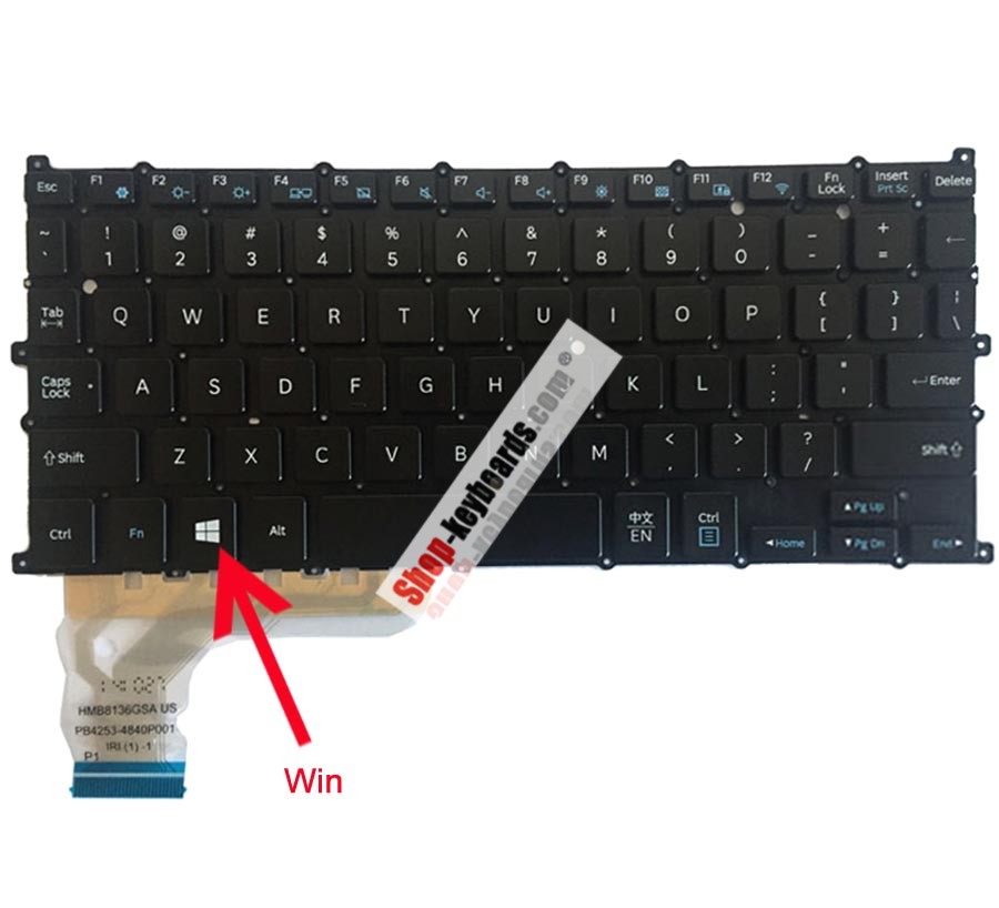 Samsung NP930X2K-K02CN Keyboard replacement