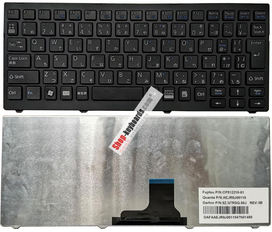 Fujitsu CP512210-03 Keyboard replacement