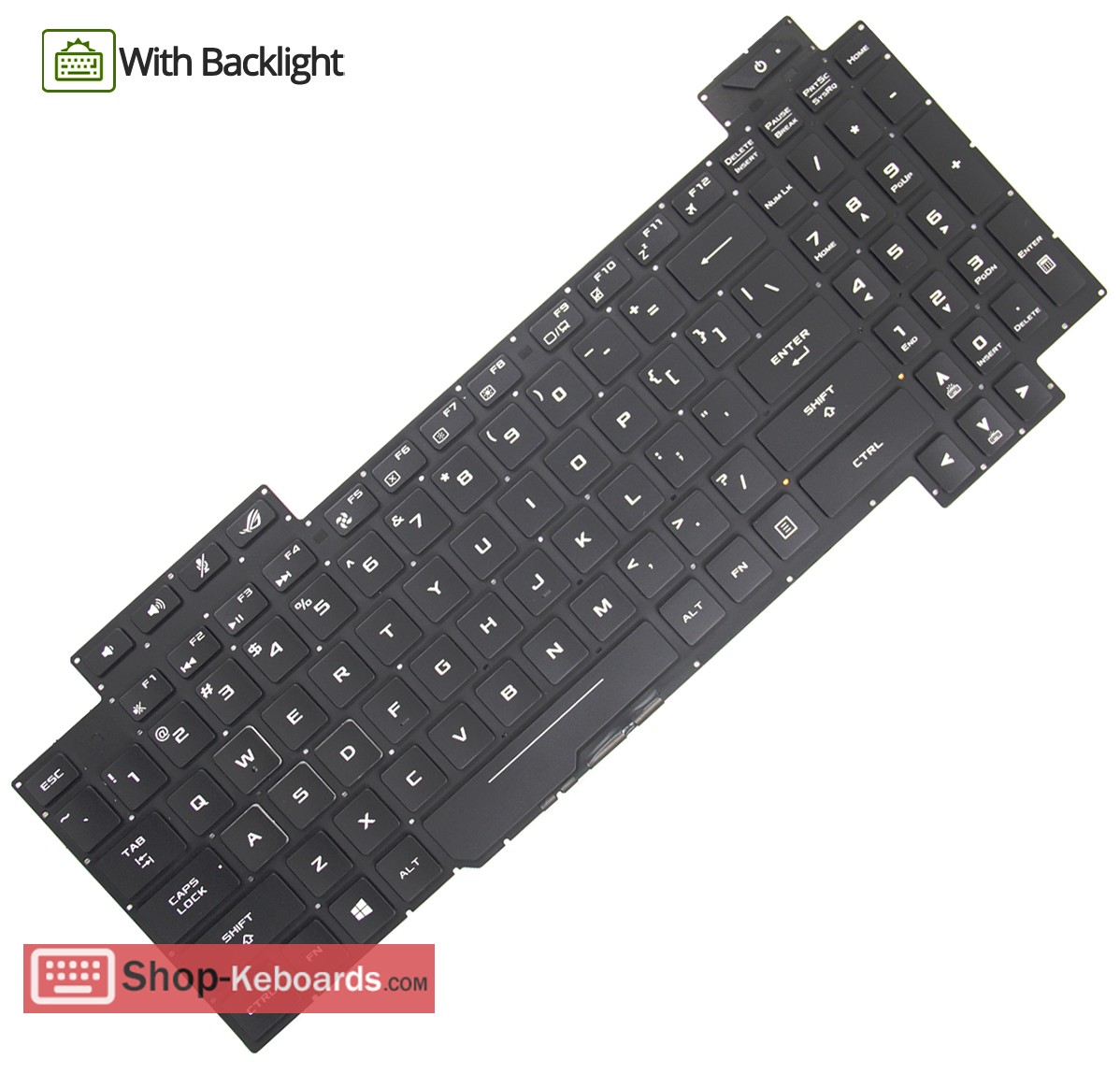 Asus 0KNB0-661AUI00 Keyboard replacement
