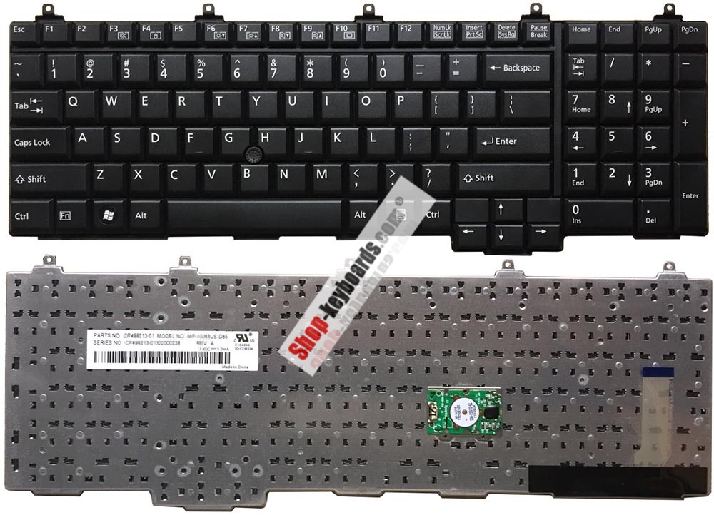 Fujitsu MP-10J66P0-D85 Keyboard replacement