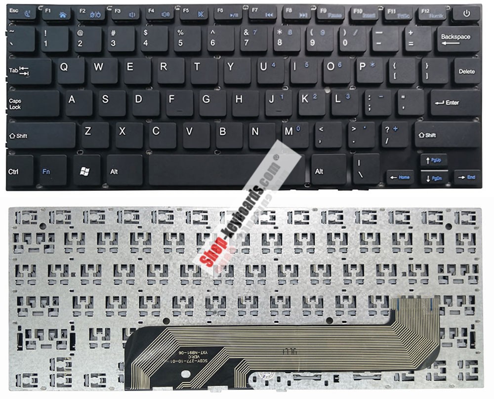 DFE YXT-NB92-08 Keyboard replacement