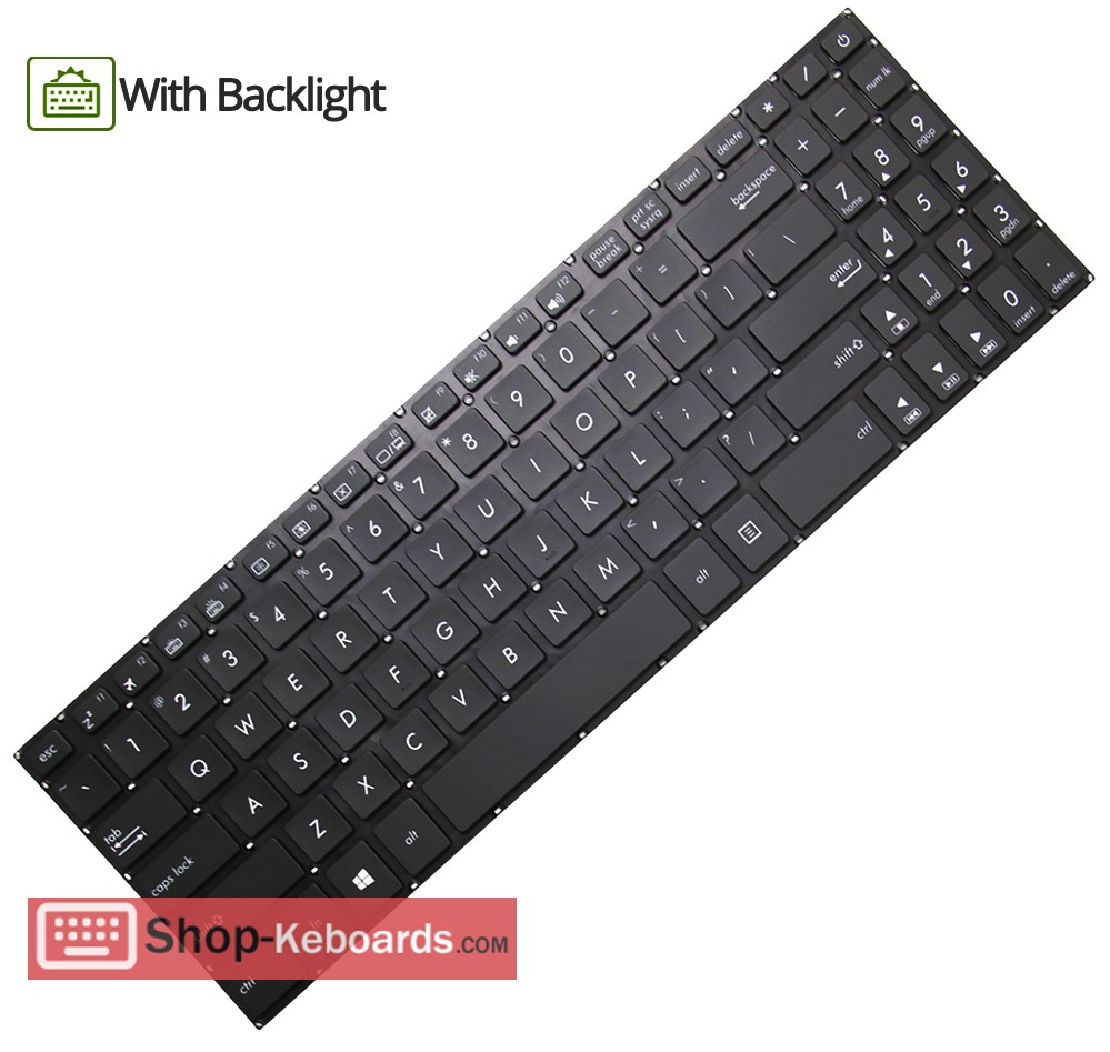 Asus 0KNB0-5600US00 Keyboard replacement