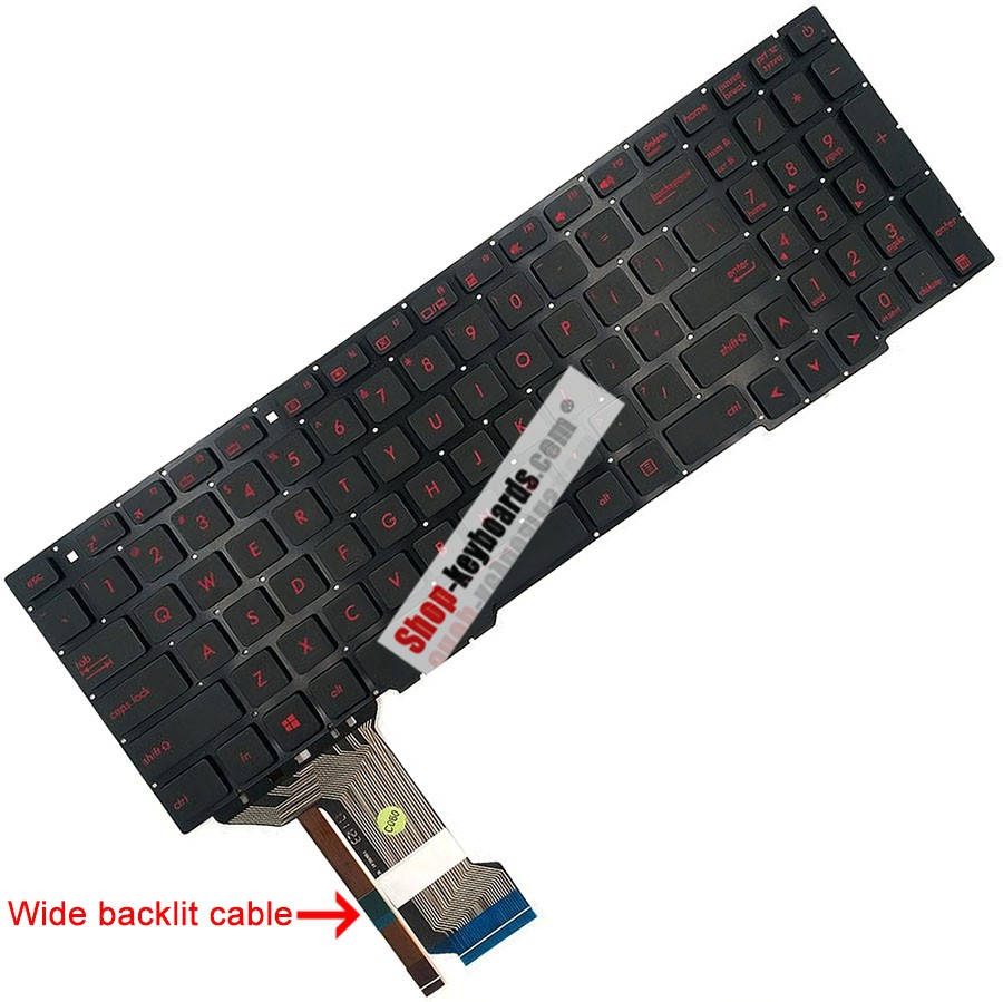 Asus ZX53V Keyboard replacement