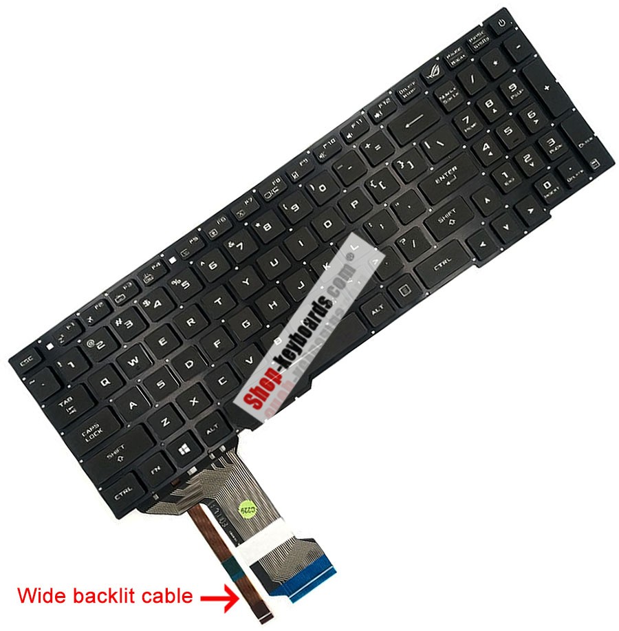 Asus 0KNB0-6674BE00 Keyboard replacement