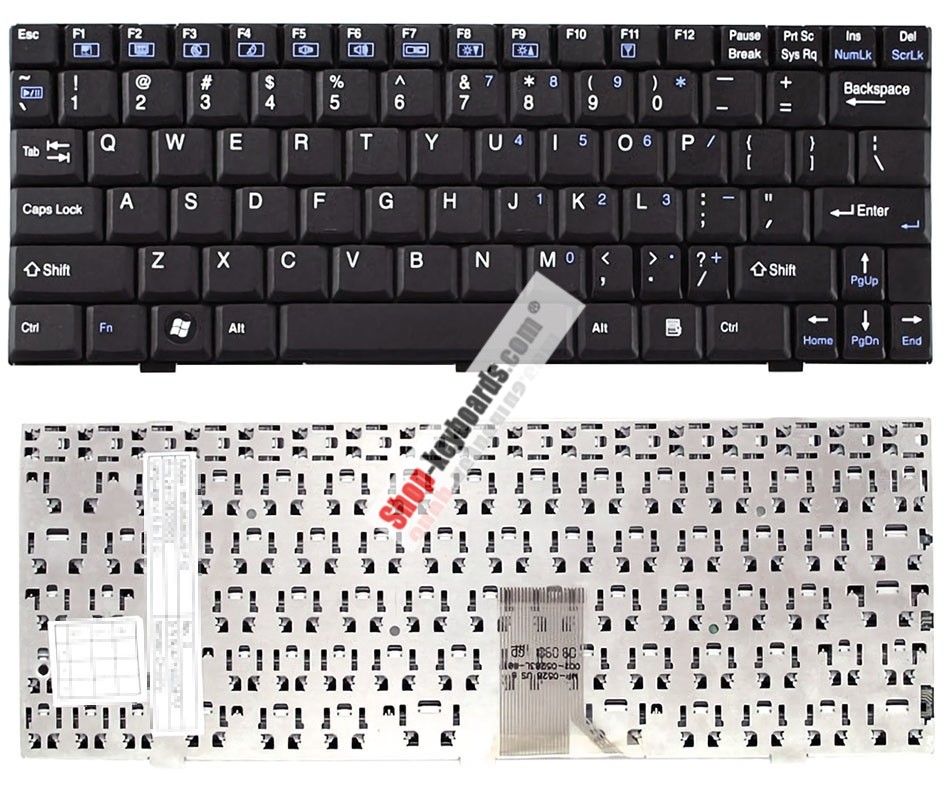 Clevo M816L Keyboard replacement