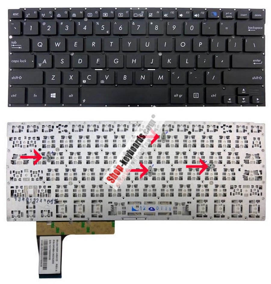 Asus 0KNB0-3623BE00 Keyboard replacement