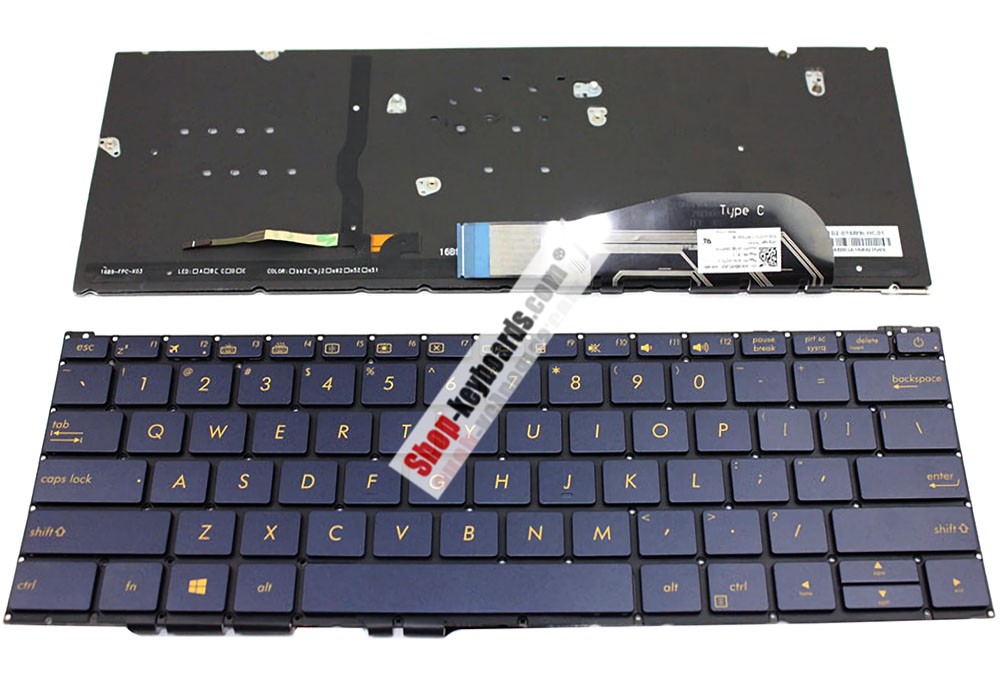 Asus ASM16B93SUJ5282 Keyboard replacement