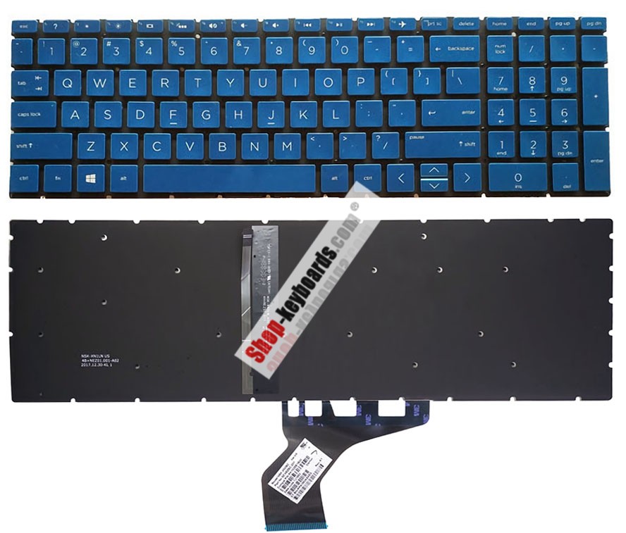 HP HPM17K33I0J4421 Keyboard replacement