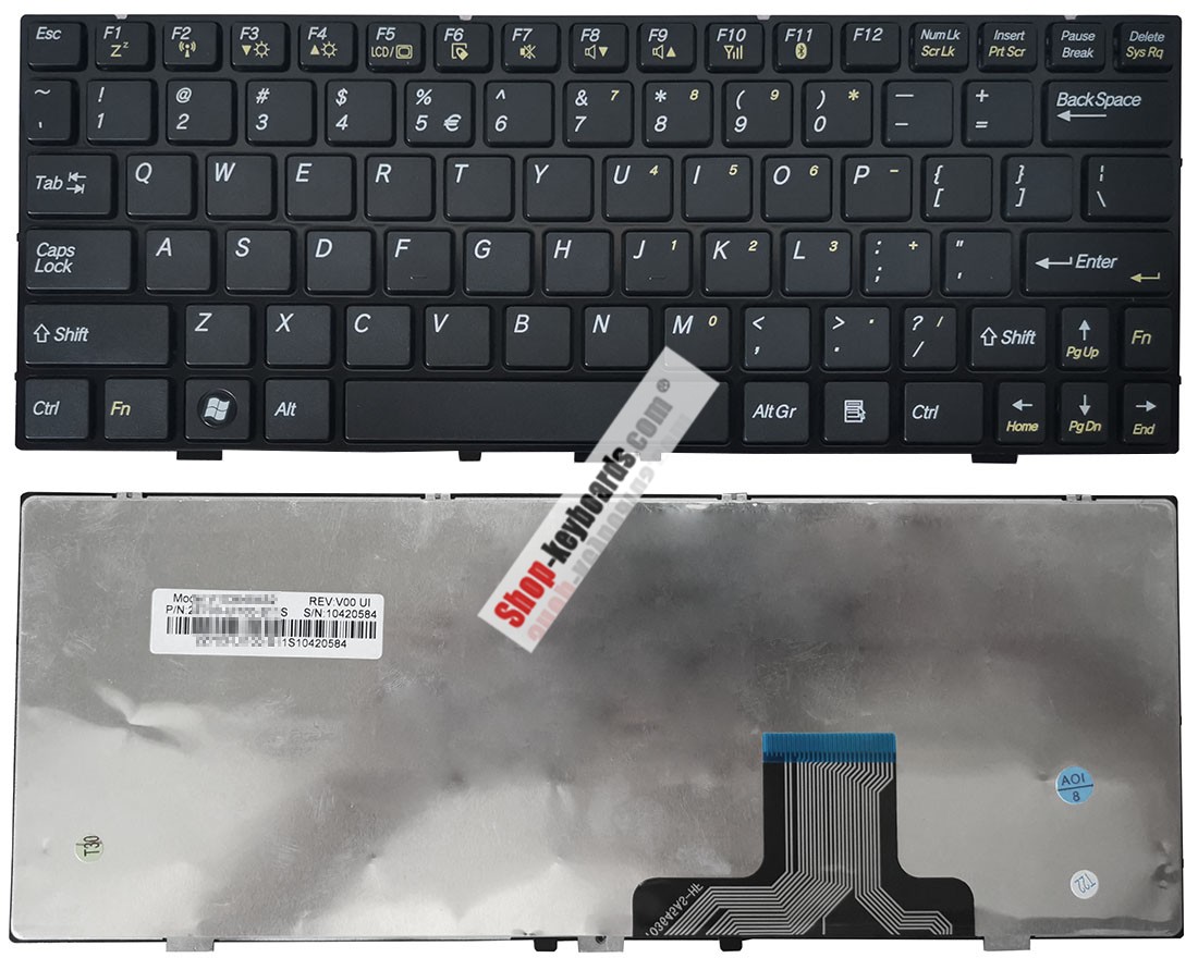 Sunrex Gigabyte T1000 Touch Keyboard replacement