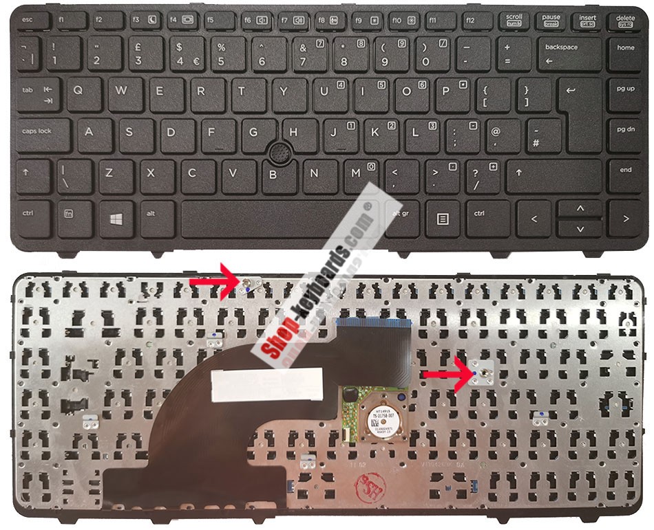 HP 738688-161 Keyboard replacement