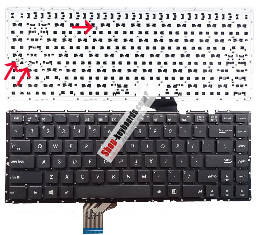 Asus MP-13K86DN-9206 Keyboard replacement