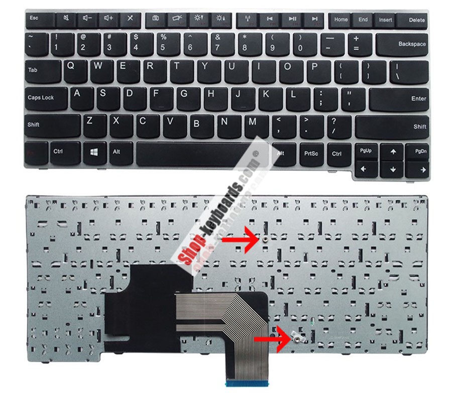 Lenovo MP-12A66F0-698W Keyboard replacement