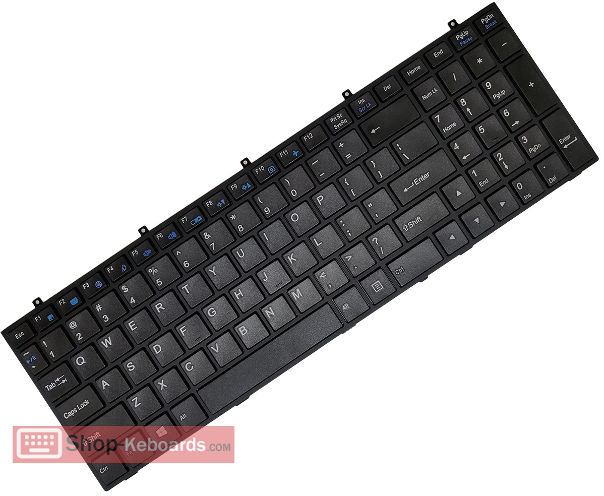 Clevo W670SJQ Keyboard replacement