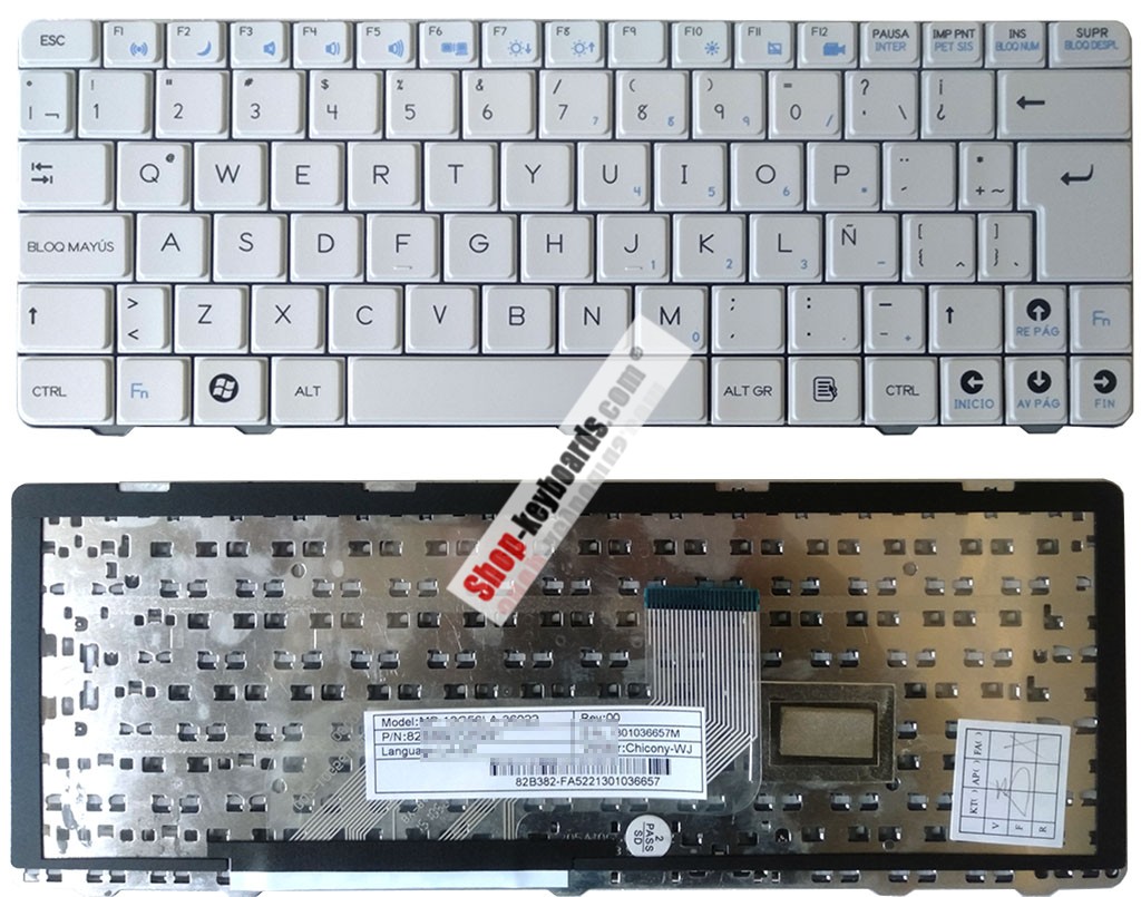 CHICONY MP-10G56LA-36022 Keyboard replacement