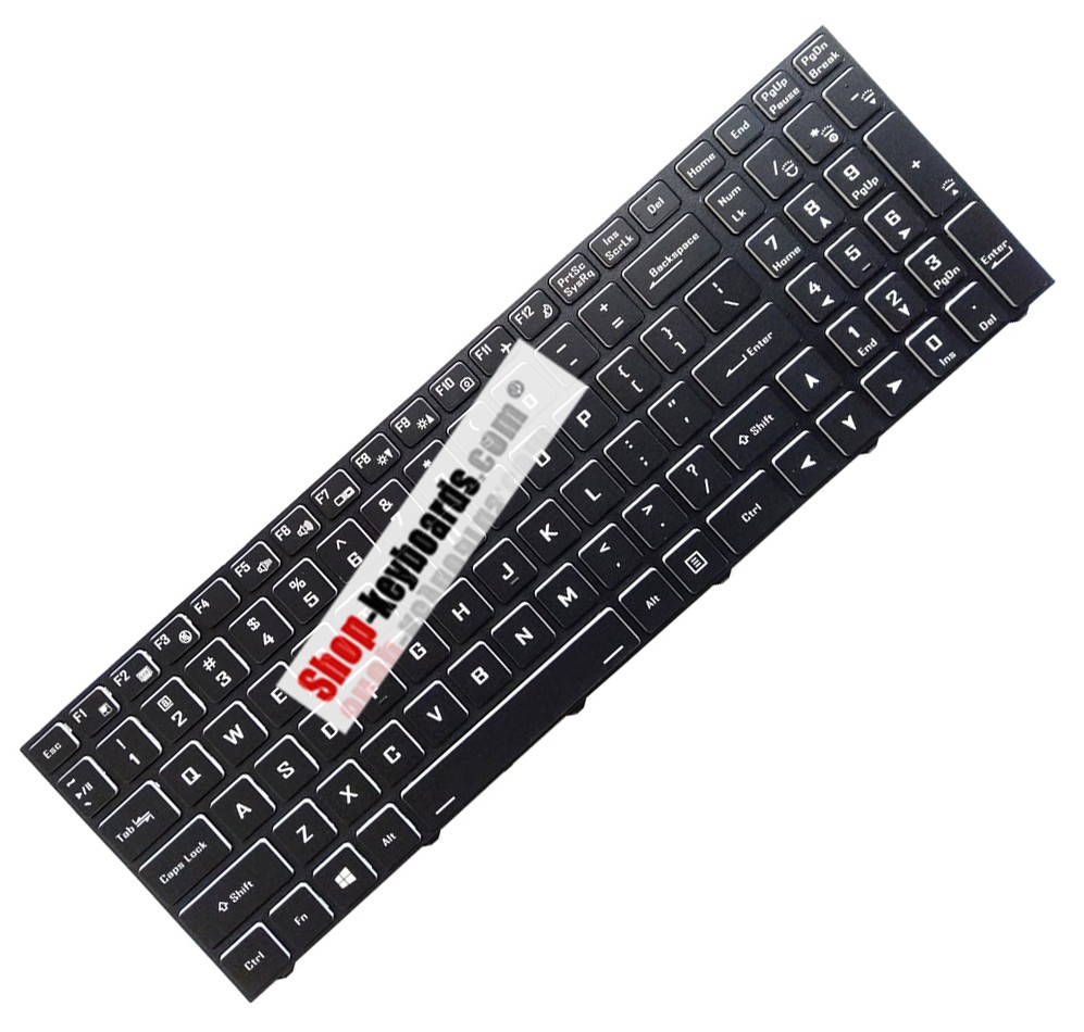Clevo CVM19N20J0J4301 Keyboard replacement