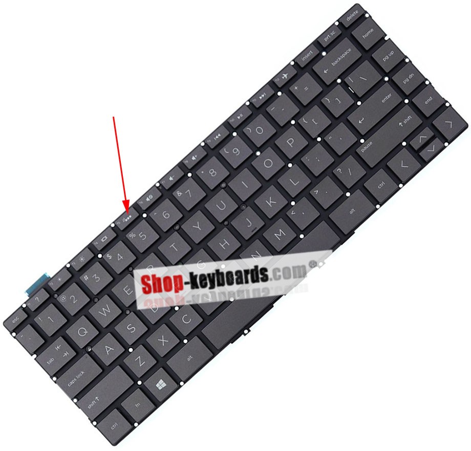 HP L38709-051 Keyboard replacement