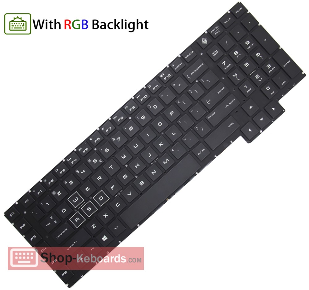 HP OMEN 17-AN013UR  Keyboard replacement