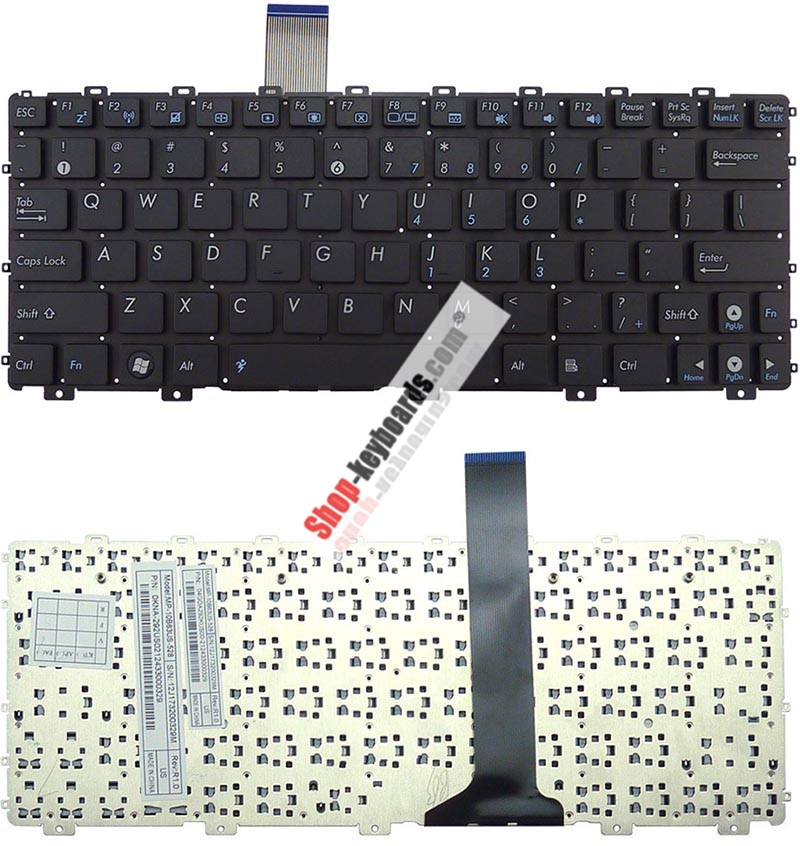 Asus MP-10B66F0-5288 Keyboard replacement