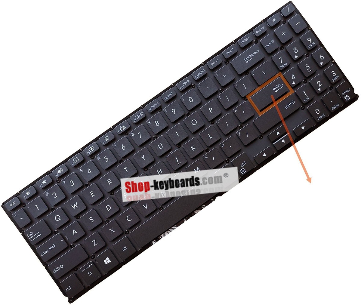 Asus 0KNB0-563BLA00 Keyboard replacement